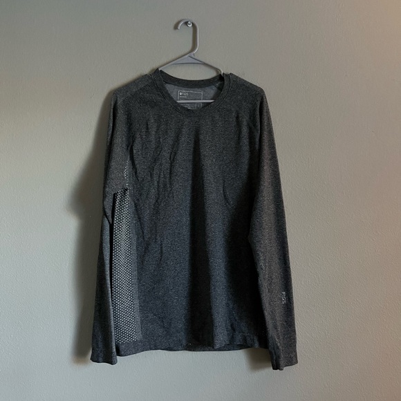 Figs Shirts Figs Makato Seamless Long Sleeve Underscrub Gray